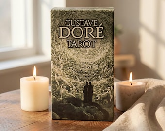 Baraja de Tarot Gustave Doré de 78 cartas, con grabados vintage y cartas de adivinación Rider Waite.