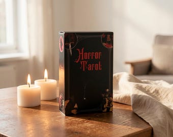 Baraja de Tarot de Terror de 78 cartas, Cartas de Adivinación Rider Waite de Monstruos Oscuros Góticos