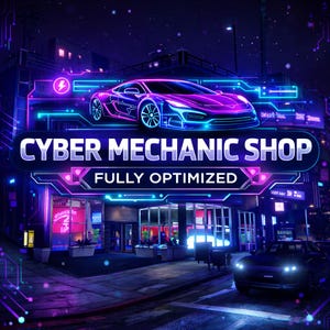 FiveM MLO /CYBER MECHANIC SHOPMLO /Totalmente optimizado / Alta calidad