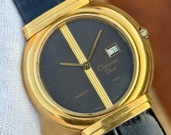 Vintage Christian Dior Paris Quartz Swiss Made Men's Watch