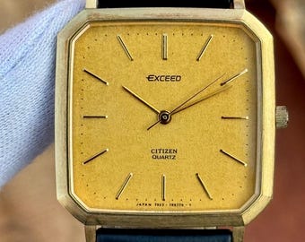 Vintage Citizen Exceed Quartz Men's Watch 4-797914-TA