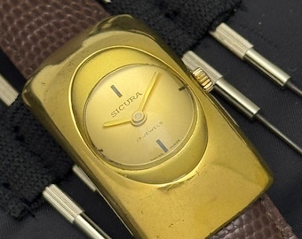 Vintage Sicura Capsule Shape  Manual Winding Swiss Made Men's Watch