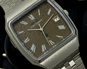 Vintage Seiko King Quartz Men's Watch 5855-5000