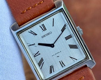 Vintage Seiko Chariot Hi-Beat Tank Manual Winding Men's 2220-3030