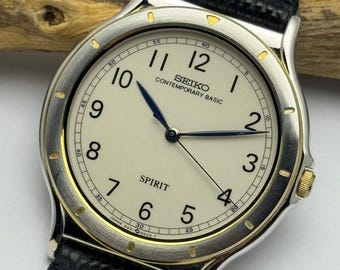 Vintage Seiko Spirit 5S21 6000 Sweep Second See Video Men Quartz