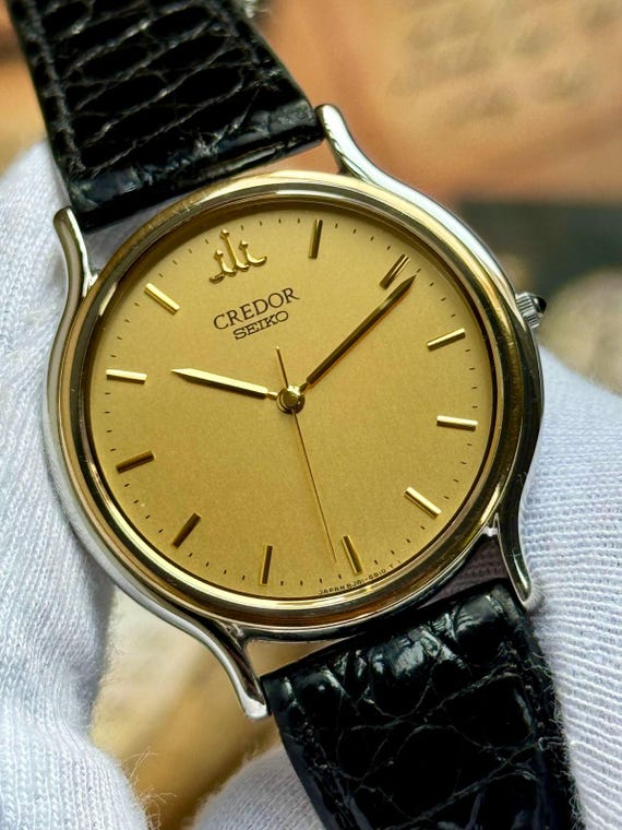SEIKO CREDOR 腕時計8J81-6030 （2026年７月OH済） Vintage Seiko Credor Quartz Two Tone Dress Men's Watch 8J81-6B00