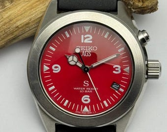 Vintage Seiko SUS AGS Quartz Men's Watch 5M22-6030