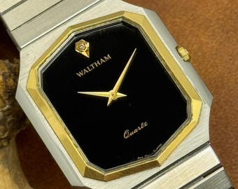 Vintage Waltham Quartz Two Tone Swiss Made Men's Watch 2116010