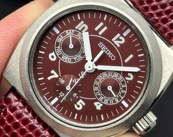 Vintage Seiko SUS Military Quartz Men's Watch 5Y89-0A50