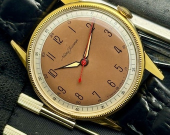 Vintage Numa Jeannin handmatig opwindbaar Zwitsers uniseks horloge 2801-007-40