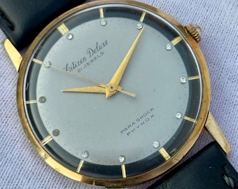 Vintage Citizen Deluxe Manual Winding Men's Watch 1507085