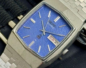 Vintage Seiko quartz dag/datum herenhorloge 0843-5030