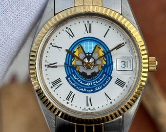 Vintage Rotary Quartz Two Tone Swiss Made Men's Watch UC.371