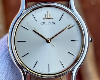 Vintage Seiko Credor Two Tone Quartz Men's Watch 9571-6000