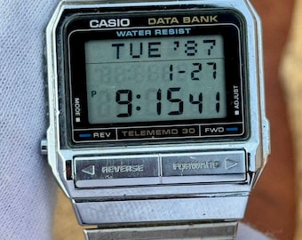 Vintage Casio Data Bank Digital Men's Watch DB-310