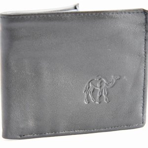 Cartera de cuero negro Cartera de cuero camel Cartera de cuero negro marrón con billetera multicompartimento para él Bonito regalo para papá Regalo por menos de 50