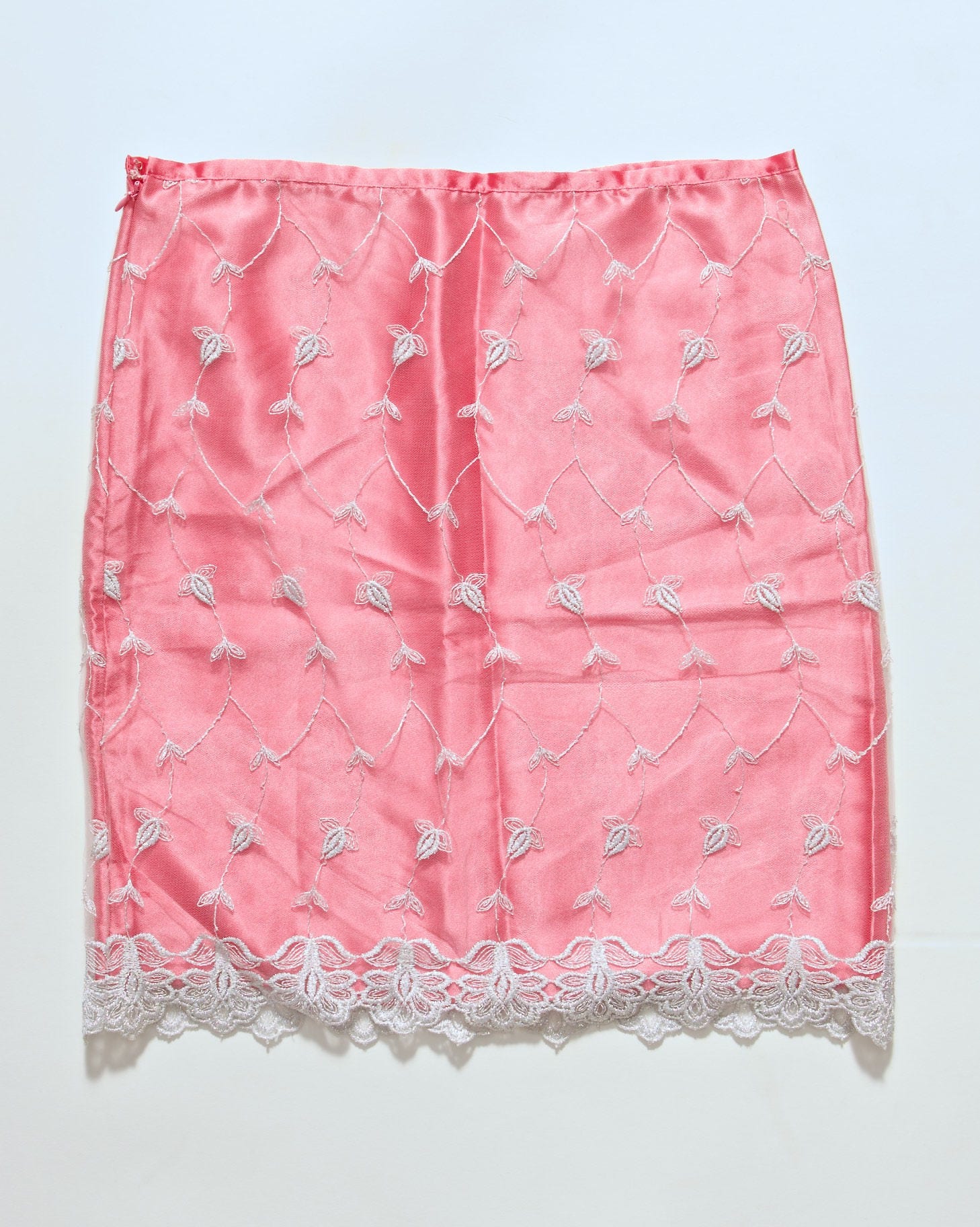 Pink White Lace Boho Pencil Skirt Bridesmaid Skirt | Etsy