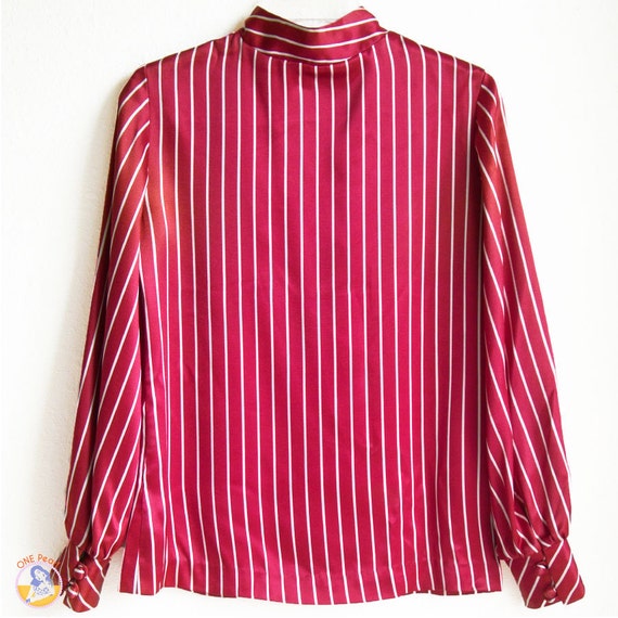 Vintage 60s blouse / Mod stripe blouse / 60s mod … - image 4