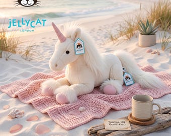 Jellycat Magical Isadora Plush Unicorn, Ultra Soft Stuffed Animal, Whimsical Nursery Decor, Toddler Birthday Gift
