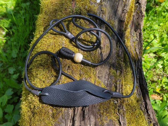 Stone Throwing Sling – Handmade Leather Shepherd Sling, Italian Leather