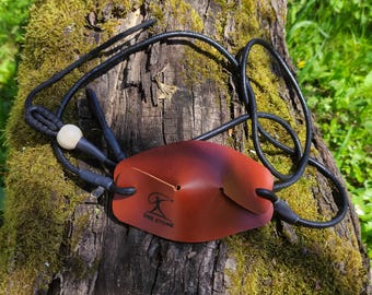 Bushcraft Leather Sling – Handmade Shepherd Sling, Italian Leather Outdoor Gear