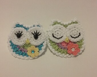 Crochet Pattern - Lacey Owl - Crochet Applique, Owl Applique, Téléchargement PDF instantané