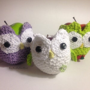 Crochet Owl Apple Cozy- Pdf Pattern