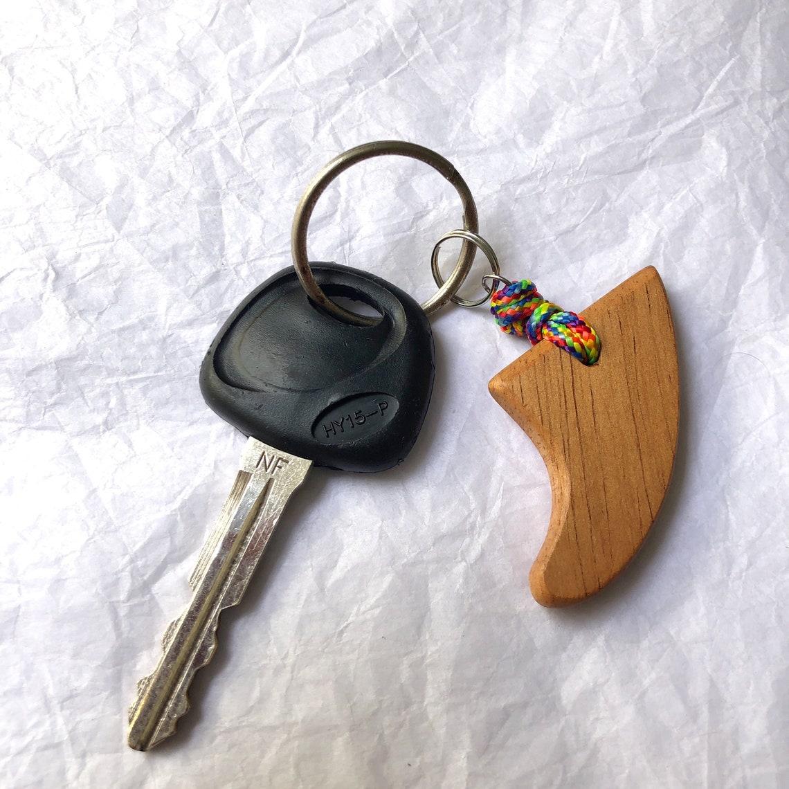 Hawaiian Koa Surf Fin Keychain Etsy