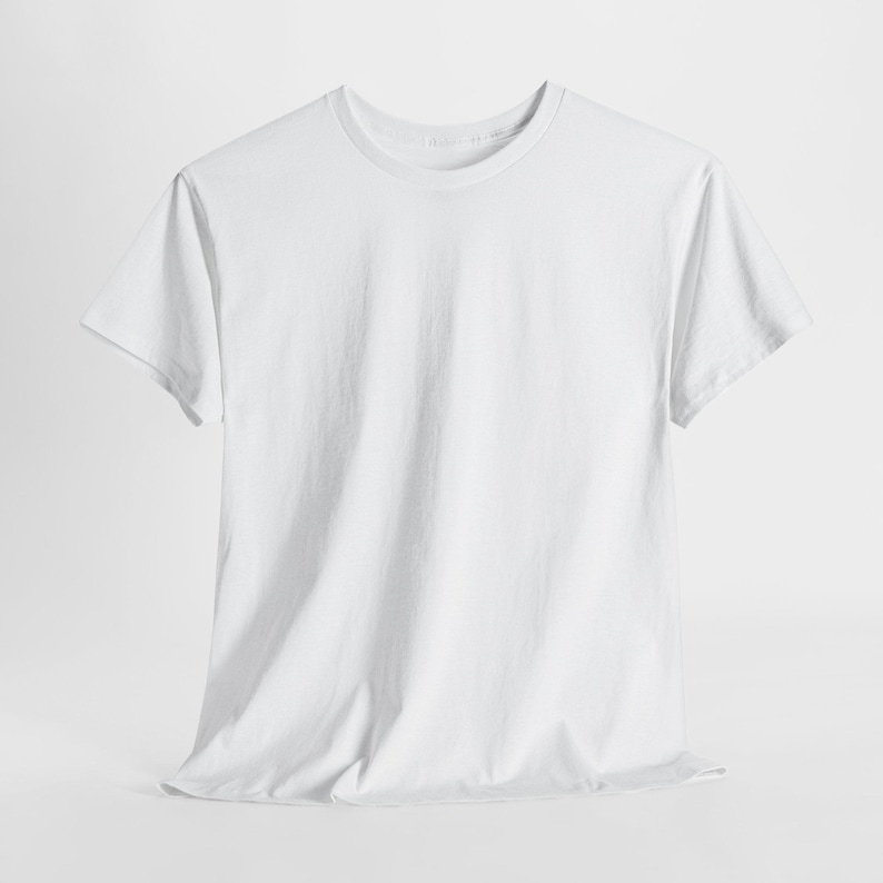 May include: A plain white crew neck t-shirt. The short-sleeved shirt is made of a soft, opaque fabric. The shirt is displayed on a white background.