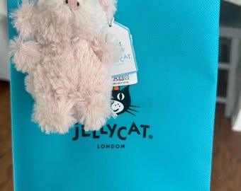 Plush Pink Pig Keychain, Kawaii Bag Charm, Purse Accessory, Animal Lover Gift