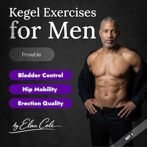 Ejercicios de Kegel para hombres mayores de 40 años / Ejercicios para el suelo pélvico (control de la vejiga, movilidad de la cadera) en formato PDF