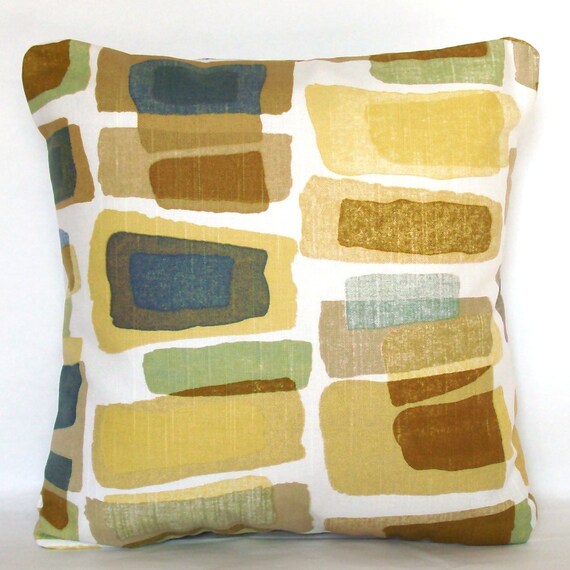 Items similar to Blue Pillow Cover 16x16 Inch Modern Throw Cushion
