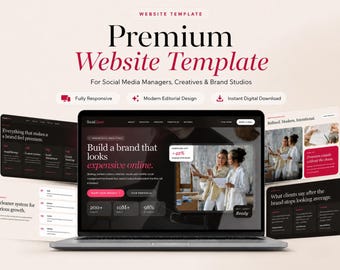 Virtual Assistant Website Template | React Landing Page (Digital Download)