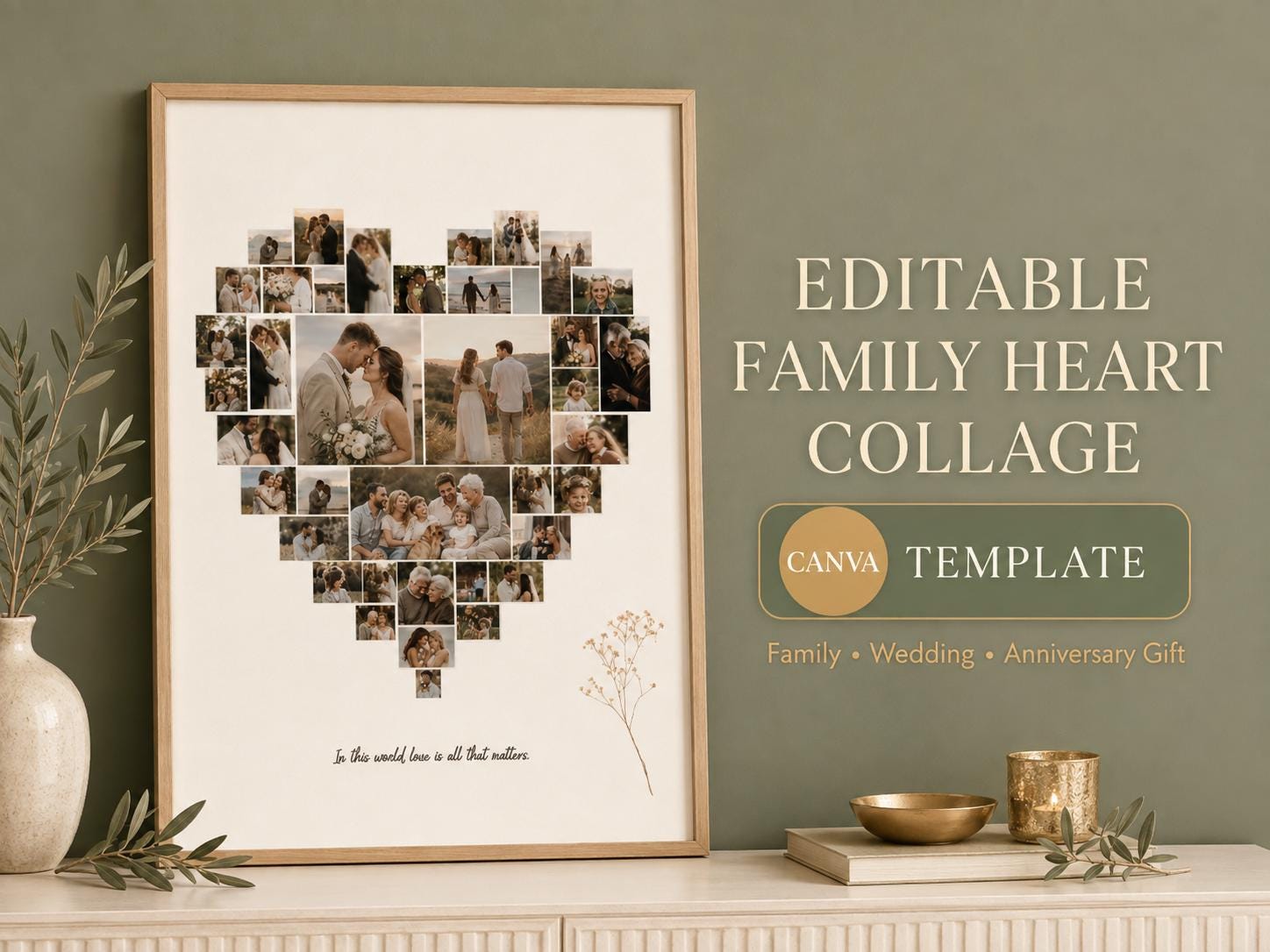 Heart photo collage - Etsy 日本