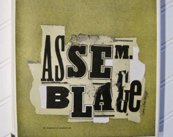 The Art of Assemblage by William C. Seitz --  Museum of Modern Art Exhibit Catalog, 1961 Edition, HC/DJ