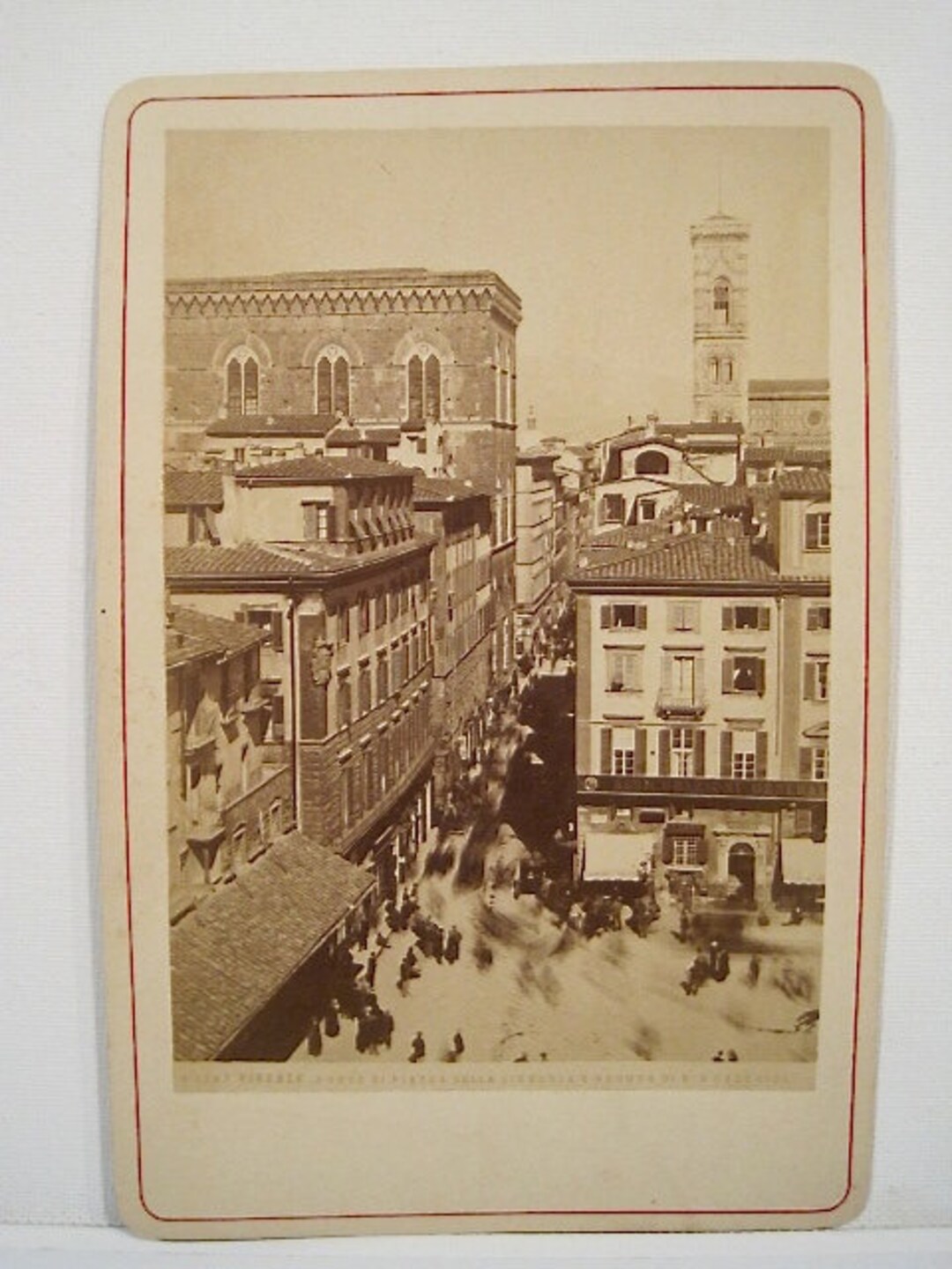 Antique Cabinet Card: Florence Italy Dated 1883 - Etsy