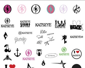 Pakiet KATSEYE Girl Group SVG PNG, Chaos Vintage Clipart (Pobieranie cyfrowe)