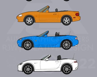 Mzda MX-5 Collection Print