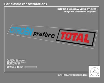 1970s classic total sticker - Wide version