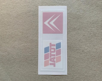 Replacement Total oil window sticker decal for classic Citroen cars