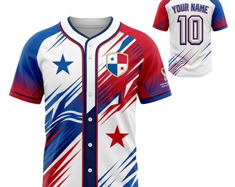 Panama Baseball Jersey Custom Name Number, World Cup 2026 Fan Shirt Gift