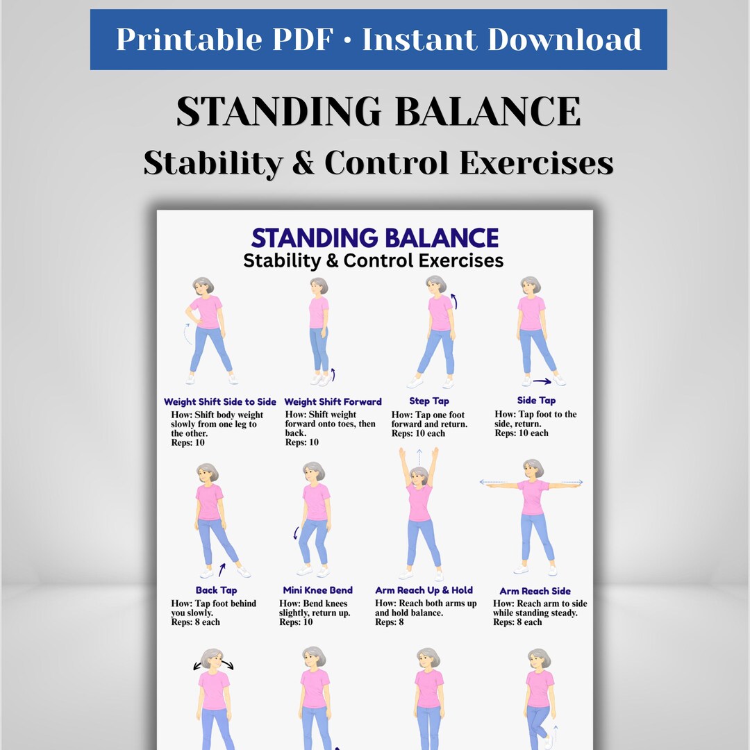 Standing Balance Exercises for Seniors | Stability & Coordination ...
