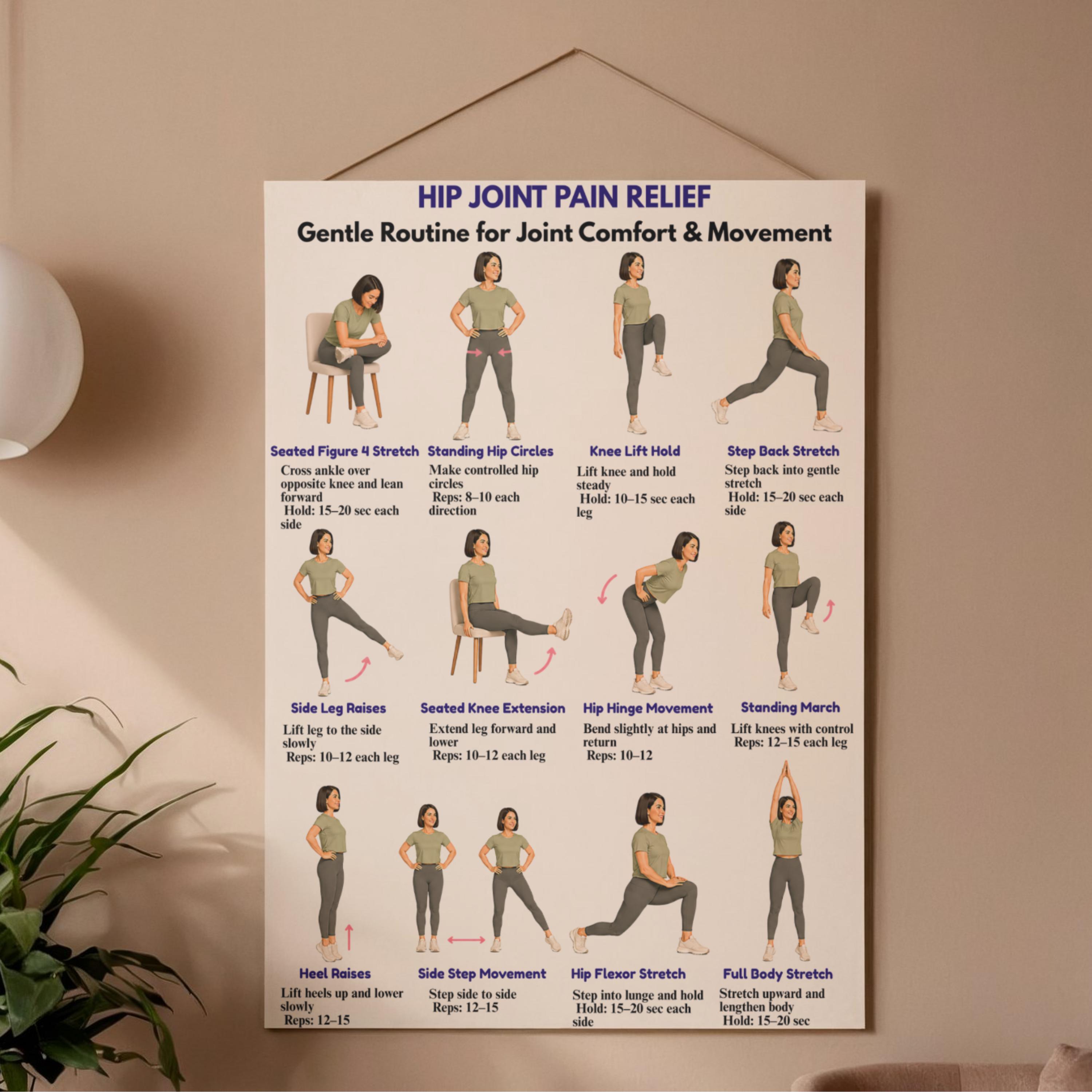 Hip Pain Relief Bundle, Tight Hips Stretch and Mobility Exercises, Hip ...