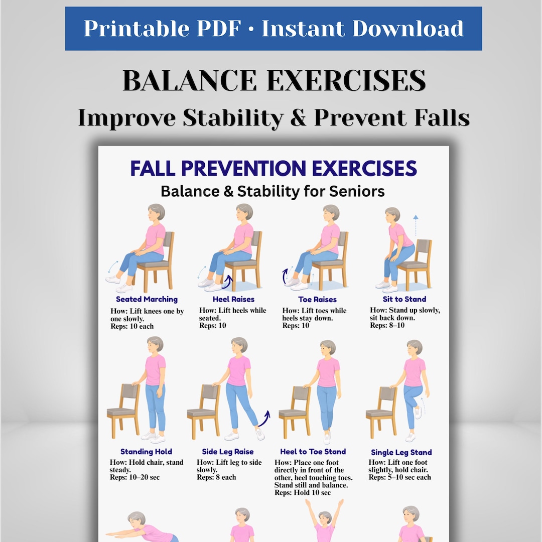Fall Prevention Exercises for Seniors | Balance & Stability Routine ...