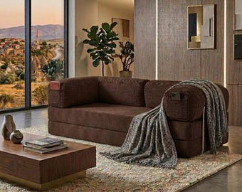 Modular Floor Sofa, Modern Velvet Couch, Modular Corduroy Sofa, Livingroom Sofas, Handmade Soft Velvet Couch, Comfortable Floor Sofa