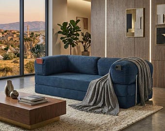 Modular Corduroy Sofa, Modular Floor Sofa, Modern Velvet Couch, Livingroom Sofas, Handmade Soft Velvet Couch, Comfortable Floor Sofa