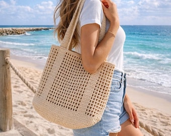 Crochet pattern for a beach bag (PDF)
