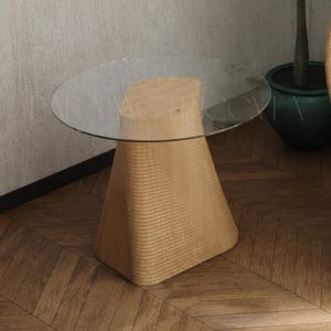 Parametric Side Table CNC Files | Modern Wooden Pedestal Base (Digital Download)