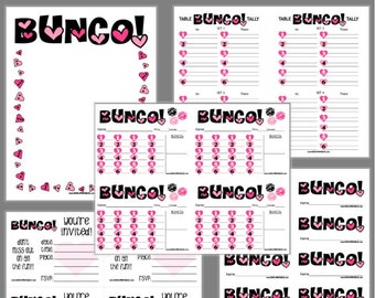 Items Similar To Touchdown Bunco Printable Set Football Bunco Score