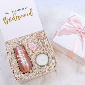 Bridesmaid Proposal Gift Se, Personalized Bridesmaid Gift Box Set Will You Be My Bridesmaid Gift Box Will You Be my Maid of Honor Gift